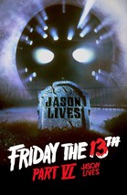 Friday The 13th: Part 6 Jason Lives Movie Poster | 1986 | 11x17 | NEW | USA - £12.78 GBP