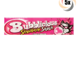 5x Packs Bubblicious Strawberry Splash Flavor Bubble Gum | 5 Pieces Per ... - £10.64 GBP