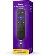 Roku Voice Remote Pro (2nd Ed.) | Rechargeable TV Remote Control with Ha... - $54.69 CAD