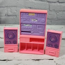 Vintage 80s Barbie Dollhouse Entertainment Center With Speakers Arco 198... - $16.82