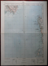 1957 Original Military Topographic Map Pula Cres Istria Croatia Yugoslavia - $51.14