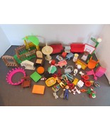 LOT OF LOOSE PLASTIC TOY PARTS FOR PLAYSETS KENNER PLAYMOBIL GEOBRA WARN... - £6.94 GBP