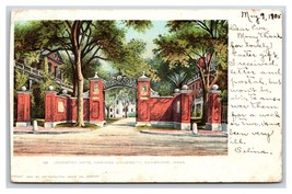 Johnston Gate Harvard Università Cambridge Ma Massachusetts Unp Udb Postcard U13 - £4.08 GBP