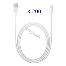 200x OEM Apple iPhone 6S Plus 5S Lightning Charger Cable Charging Data Sync Cord - $116.82
