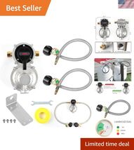 RV 2 Tank-2-Stage Auto Changeover LP for RV includes Gauge and 2X 18 Pig... - $123.53