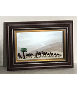 UAE 7 Sands Different colors Framed Art Collectible Camel Caravan Falcon... - $19.80