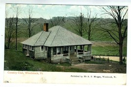Country Club Woodstock Vermont Postcard 1907 A B Morgan  - $11.88