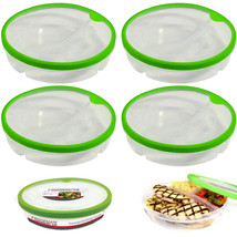 4 Pk Divided Meal Prep Food Storage Container 3 Section Bpa Free Microwa... - £50.99 GBP