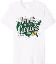 Attack Of The Cicadas Map Brood XIII Brood XIX 2024 Premium T-Shirt - £12.59 GBP+
