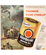 1955 Texaco Havoline Motor Oil  Advertisement Skysweeper Artillery Gun D... - €43,22 EUR