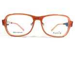 Fleye Sommer 51/16 Col.412 Brille Rahmen Braune Titan Orange 51-16-130 - $74.43