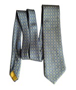 Hermes Silk Tie Blue Yellow  5428 FA - $1,297.87 MXN