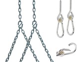 Heavy-Duty 700 Lb Porch Swing Hanging Chain Kit By Barn-Shed-Play In Sil... - $64.97