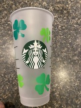 NEW Starbucks 2020 Reusable Cold Cups 24oz Shamrock Cup - £11.82 GBP