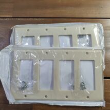 **2-pack** Leviton Ivory Decora Standard 4-Gang Wallplate GFCI GFI 80412-I - €5,99 EUR