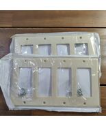 **2-pack** Leviton Ivory Decora Standard 4-Gang Wallplate GFCI GFI 80412-I - $9.67 CAD