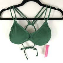 Xhilaration Womens Bikini Top Strappy Textured Ribbed Green Size XS - £7.78 GBP