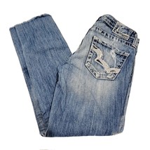 Big Star Womens Skinny Sweet Low Rise Boot Cut Distressed Faded Jeans 28 x L - £21.91 GBP
