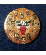 1991 Chicago Bulls NBA Champs Team Photo Button 3 1/2&quot; Pin Michael Jorda... - £9.29 GBP