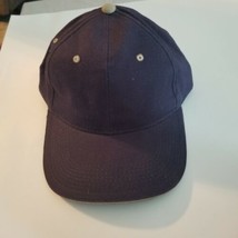 Navy Blue Blank Adjustable Strapback Hat, Add Own Patch, Youngan Brand - £10.08 GBP