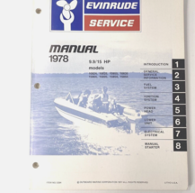 1978 Evinrude 9.9 15 HP Fuoribordo Motore Shop Servizio Riparazione Manuale OEM - £55.92 GBP