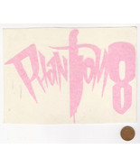 PHANTOM 8 Window Sticker-Dagger-Tattoo Piercings-Englewood CO-Pink-Recta... - $14.95