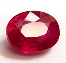 4.5Ct Natural Ruby Loose Gemstone Certified Oval Shape mm Size Lot Red - £39.56 GBP
