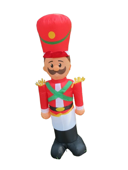 Toy Soldier 4 Ft  Inflatable Christmas Yard Blowup Decoration Lights Up Electric
