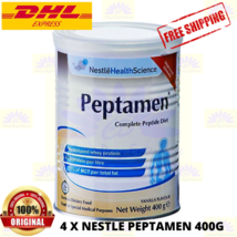 4 X Nestle Peptamen 400g | Complete Peptide Diet Vanilla Flavour FREE SHIPPING - $243.96