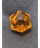 Vintage Gamescience Translucent Amber Orange D20 (0-9) Twice Dice - €29,98 EUR