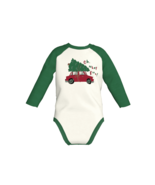 Holiday Time Baby&#39;s Long Sleeve Raglan Bodysuit, Size 3-6 M Cream Color - £10.11 GBP