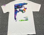 Vintage No Limits Shirt Men Medium White Oneita Short Sleeve Deadstock N... - $27.44