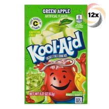 12x Packets Kool-Aid Green Apple Flavor Caffeine Free Soft Drink Mix | .22oz - £7.80 GBP