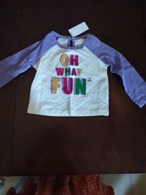 Oh What Fun Girls Size 12 Months Long Sleeve Shirt-Brand New-SHIPS N 24 HRS - £10.00 GBP