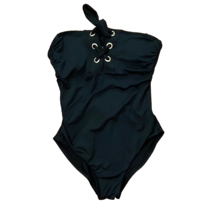 Sunn Lab Swim Black Strapless One Piece Swimsuit Womens Size Small - £11.19 GBP