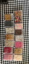 Glass Seed Beads Set Of 15 #3 - £7.00 GBP
