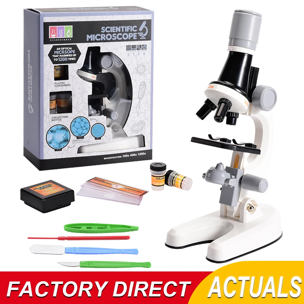 Zoom Children Microscope Biology Lab LED 1200x School Science Experiment K - £9.44 GBP+