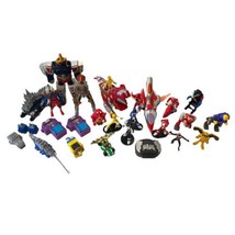 HUGE MMPR 90s-2010s Power Rangers 30+ Piece Figure Accessory Lot Zord Ve... - $33.87