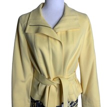 Vintage Carlisle Suit Set 6 Yellow Wool Silk Angora Cashmere Pleated Poc... - $163.32