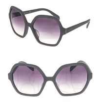 Prada 06S Soft Pop Sunglasses Matte Aluminum Grey Violet Gradient PR06SF Runway - £192.42 GBP