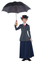 California Costumes English Nanny Child Costume Gray/Navy Large - £74.39 GBP