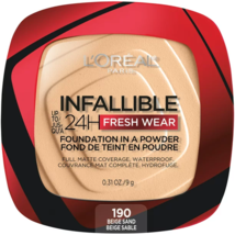 L&#39;Oreal Paris Infallible 24H Fresh Wear Foundation Powder Beige Sand 0.31 oz.. - £25.31 GBP