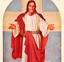 1935 Jesus Christ of Calvary Religious Art Print T.K. Martin DWN10B - £39.14 GBP