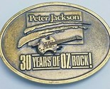 Vintage Australia Solid Brass PETER JACKSON 30 Years of OZ ROCK Belt Buc... - £14.17 GBP