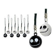 10 JACK SKELLINGTON BELL CHARMS Nightmare Before Christmas Cell Phone Se... - $18.95