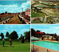 Vintage 1960s Morton Motor Ranch Absecon NJ Unposted MultiView Panorama Postcard - £8.00 GBP