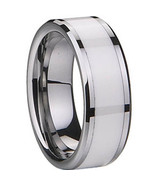 COI Jewelry Tungsten Carbide Ring With Ceramic-TG1836(Size:6/7.5/11.5/15.5) - £23.88 GBP