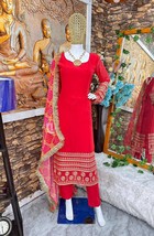 Georgette Heavy Work Salwar Suit, Salwar Suit , Party wear Suit, Punjabi dress,  - £60.47 GBP