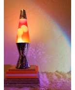 Disco Ball Tri-Color Volcano Lava Lamp White Wax Clear Liquid 14.5&quot; Bran... - £138.62 GBP