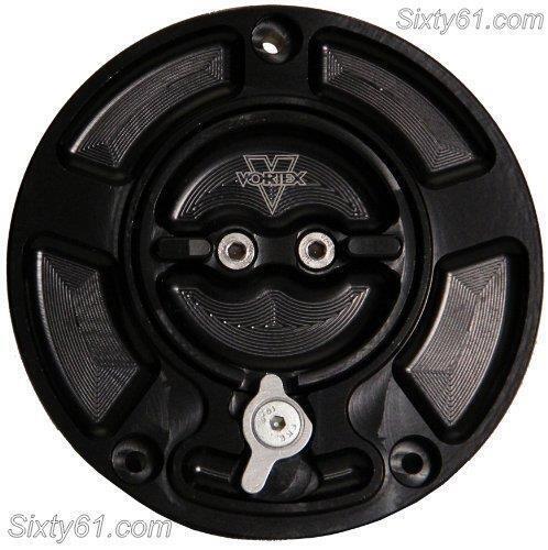 Suzuki GSXR 600 750 Vortex Gas Cap 2004-2023 2024 2025 Black V-3 Fuel Ke... - £98.64 GBP